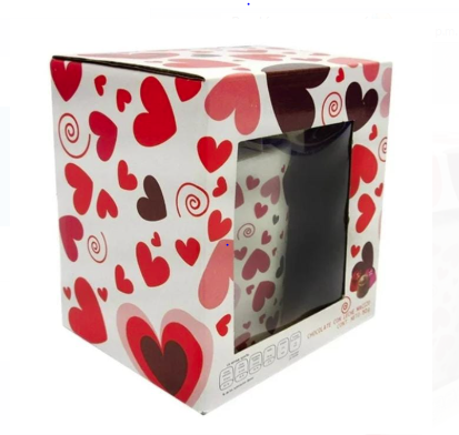 Taza Corazones Con Chocolates C/1