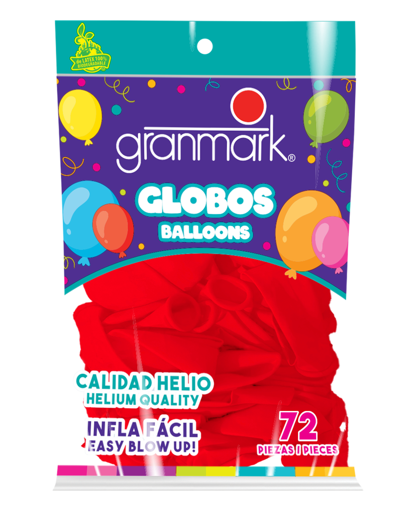 Bolsa De Globos 7" Rojo C/18