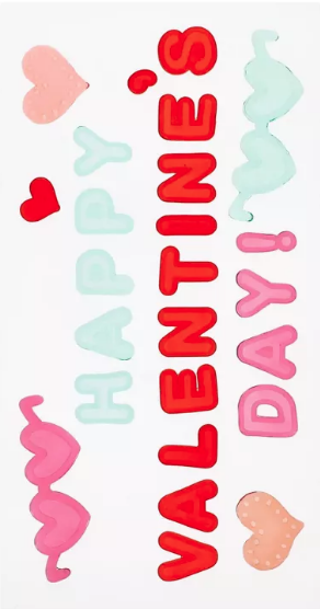 Gel Clings Happy Valentine´s C/1