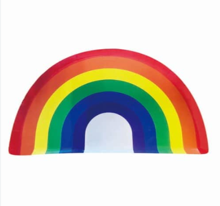 Plato Figura Arcoiris C/8