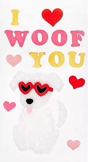 Gel Clings I Woof You C/1