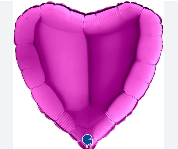 Globo 18" Corazon Purpura C/1