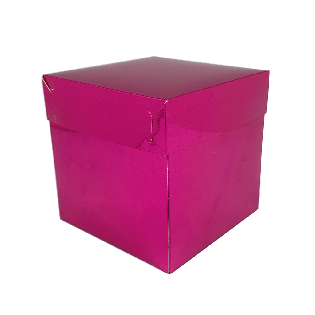Caja Cubo 15X15 Foil Magenta C/1