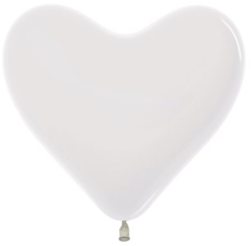 Globo 12" Corazon Transparente C/1