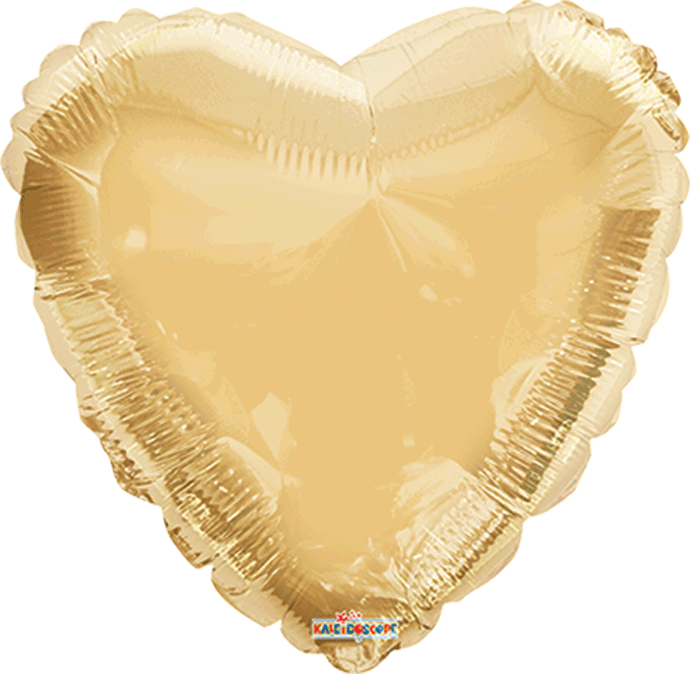 Globo 18" Corazon Oro Champagne C/1