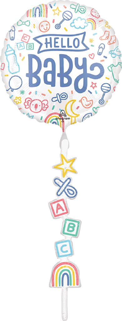 Globo 36" Airwalker Hello Baby C/1