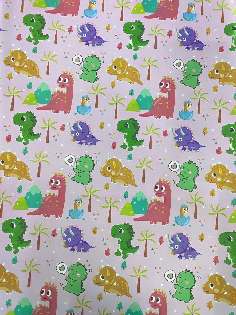 Papel de envoltura Baby Dino C/1