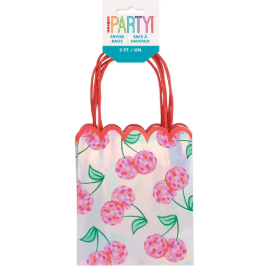 Bolsa Iridiscente Disco Cherry C/3