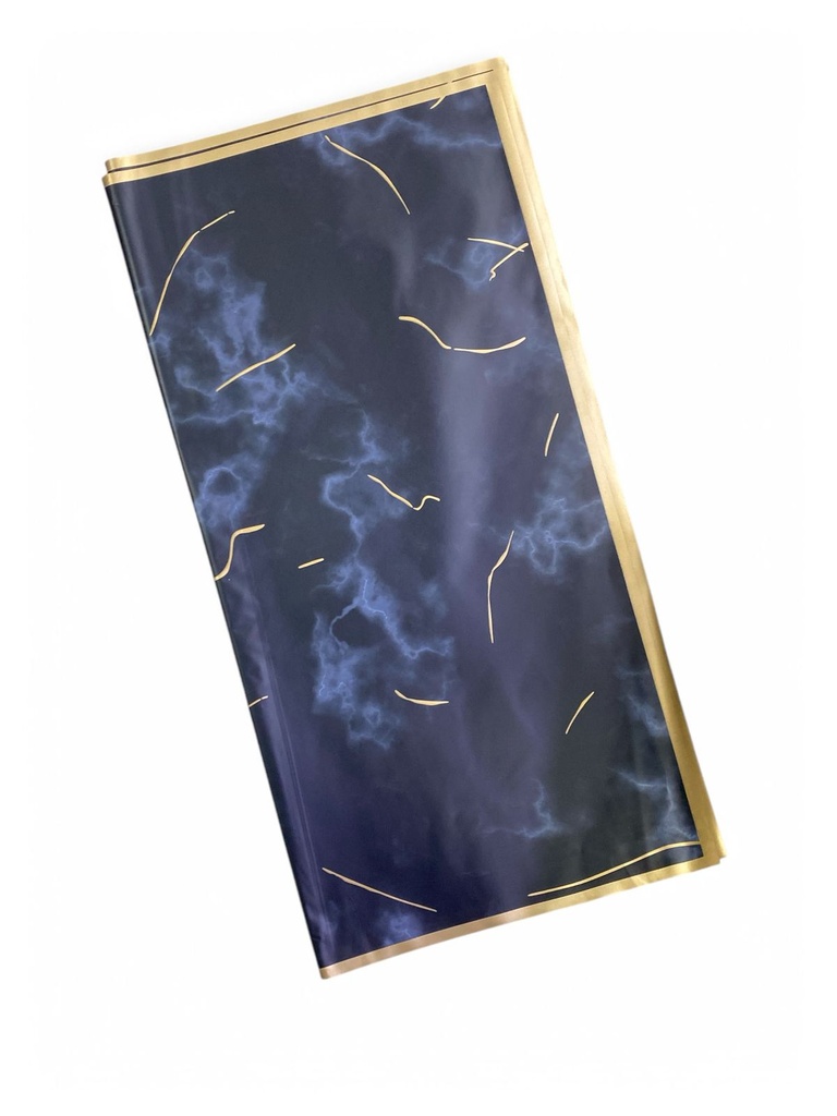 Papel Coreano Negro Marco Dorado C/1