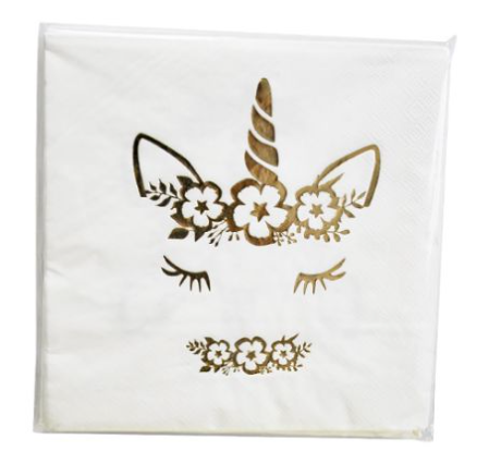 Servilleta Unicornio Foil C/16