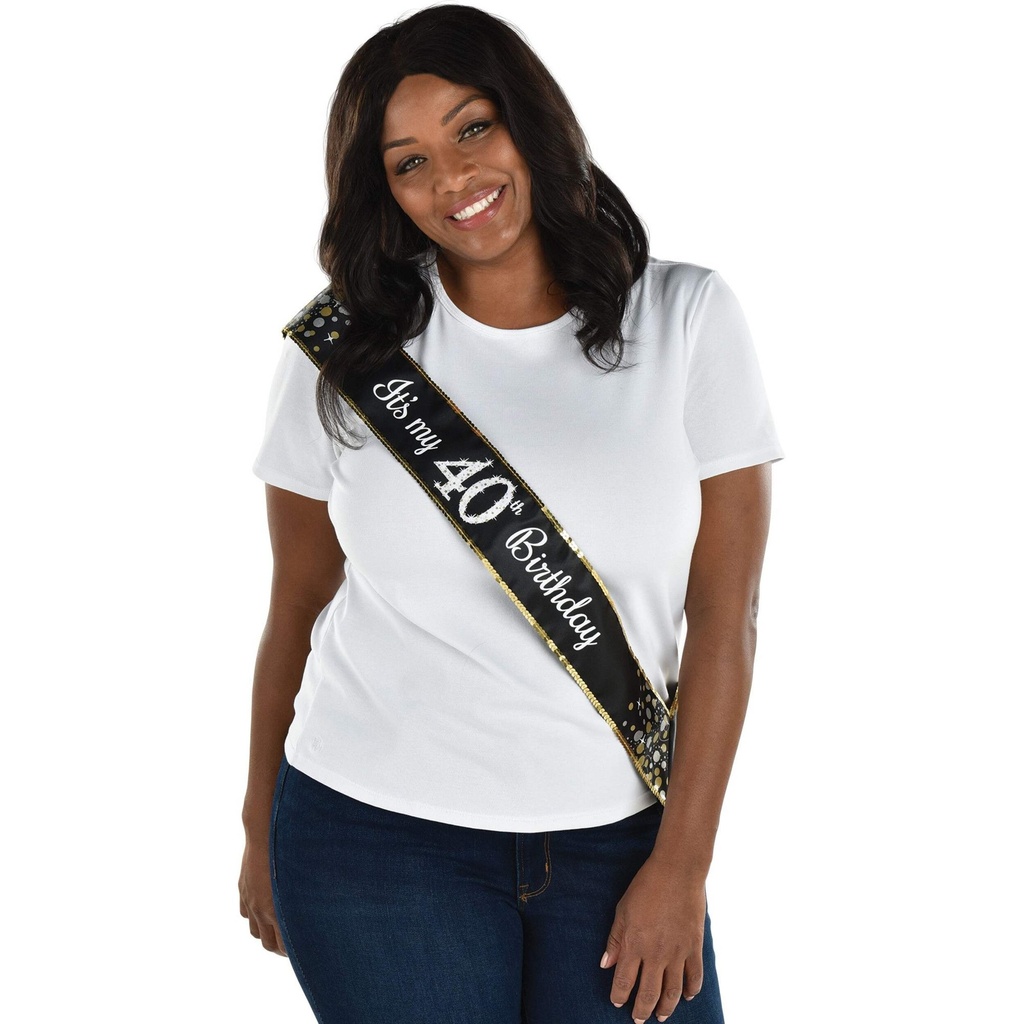 Sash 40 Sparkle Celebration C/1