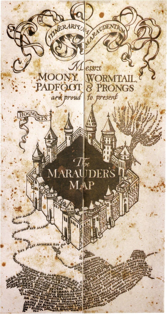 Mapa del Merodeador Harry Potter C/1
