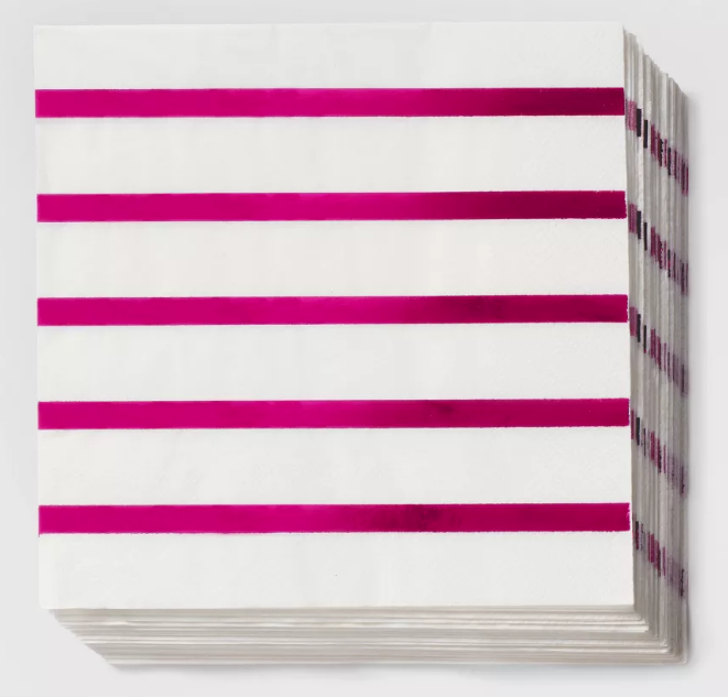 Servilleta G Lineas Magenta C/30