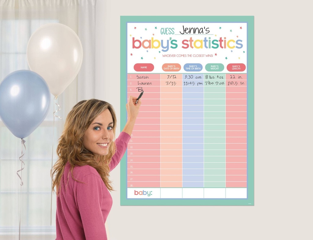 Juego de Adivinanzas Baby Statistics C/1