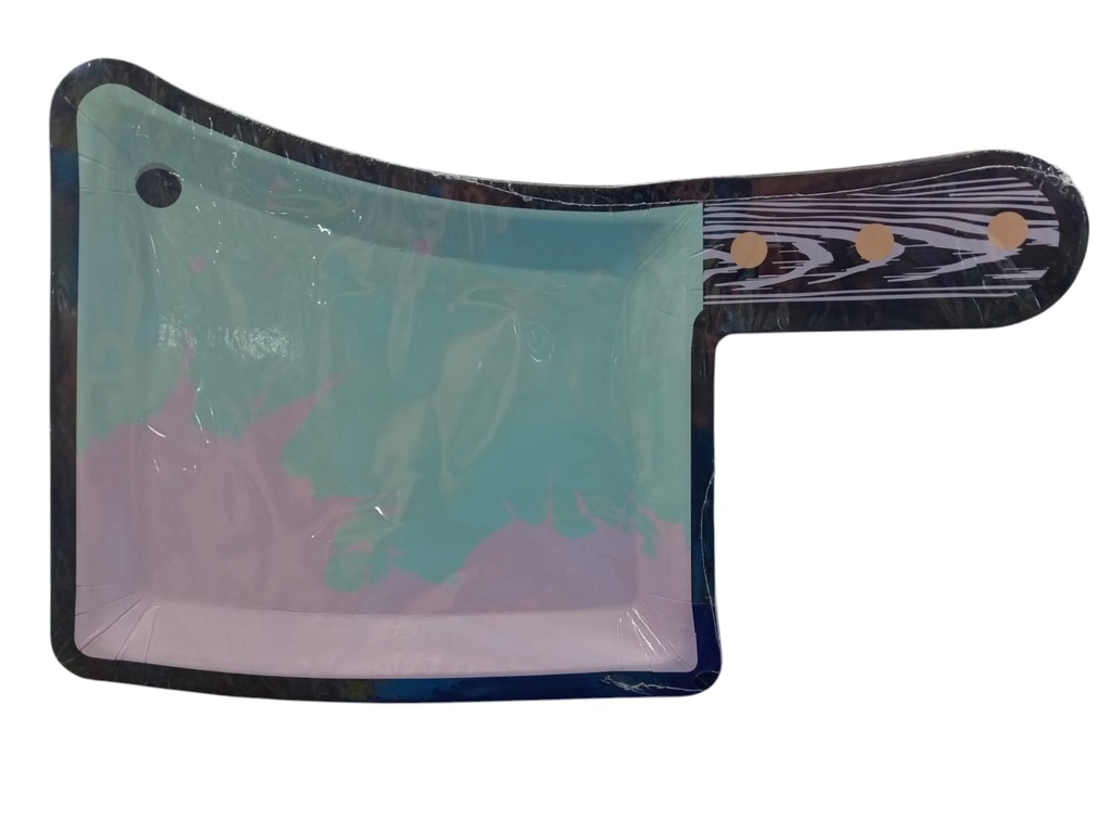 Plato Figura Hacha C/8