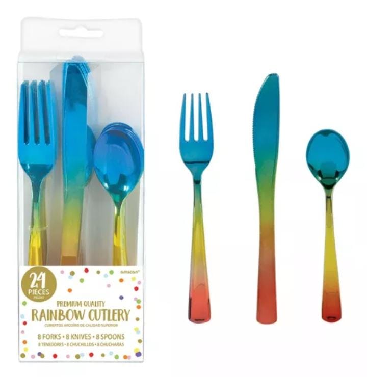 Cubiertos Rainbow C/24