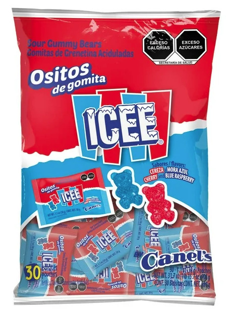 Icee Ositos de Gomita Cereza Y Mora C/30