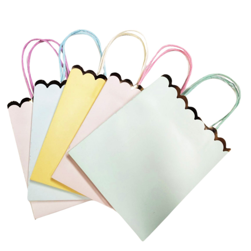 Bolsas de Papel Tonos Pastel C/5