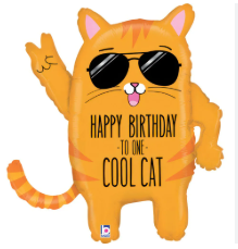 Globo 26" Cool Cat Birthday C/1