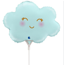 Globo 9" Nube Azul C/1