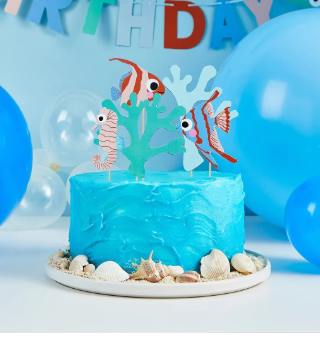Cake Topper Fish & Coral C/5