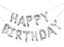 Balloon Garland Silver Happy Birthday C/1