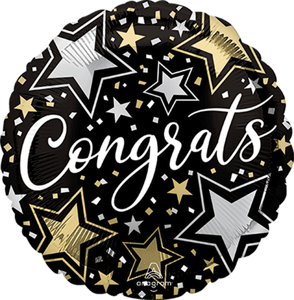 Globo 18" Congrats Stars C/1