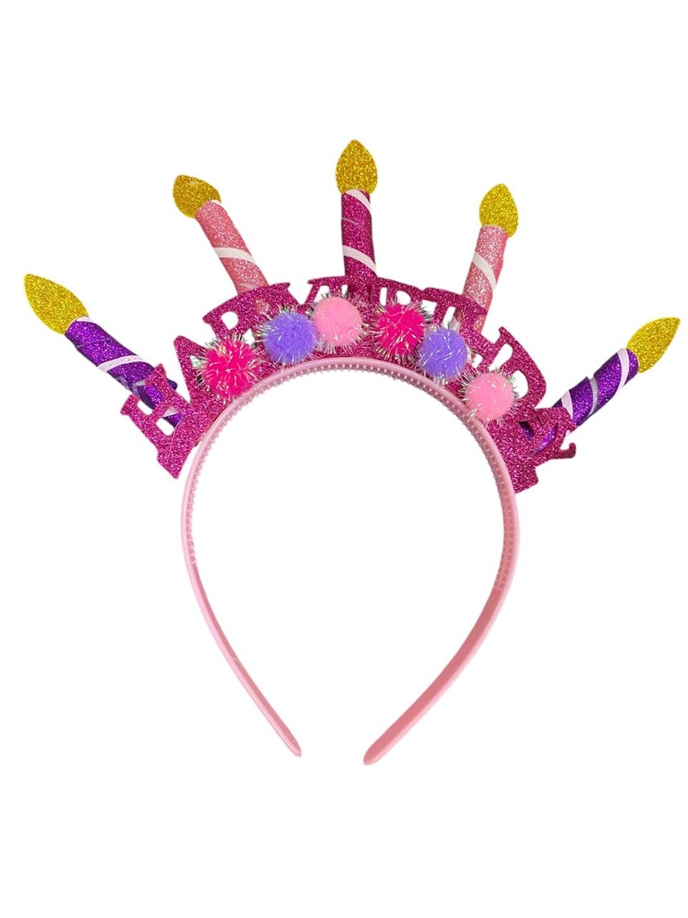 Diadema HBD Velas Colores C/1
