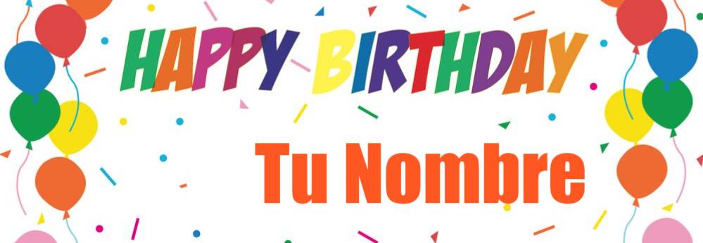 Banner HBD Colores Personalizable