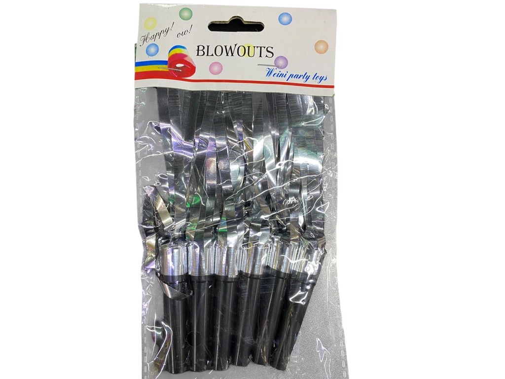 Silbato Mechon Plata C/6