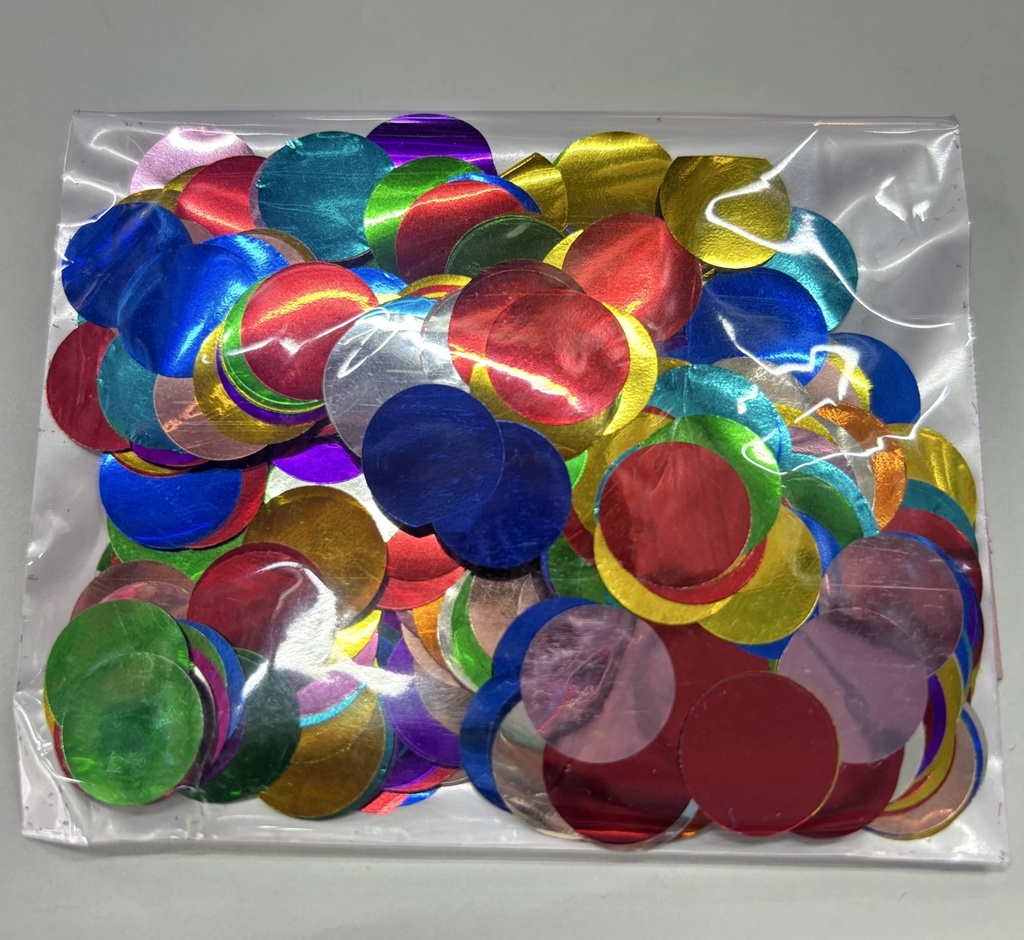 Confetti Metalico para Globo Multicolor C/1