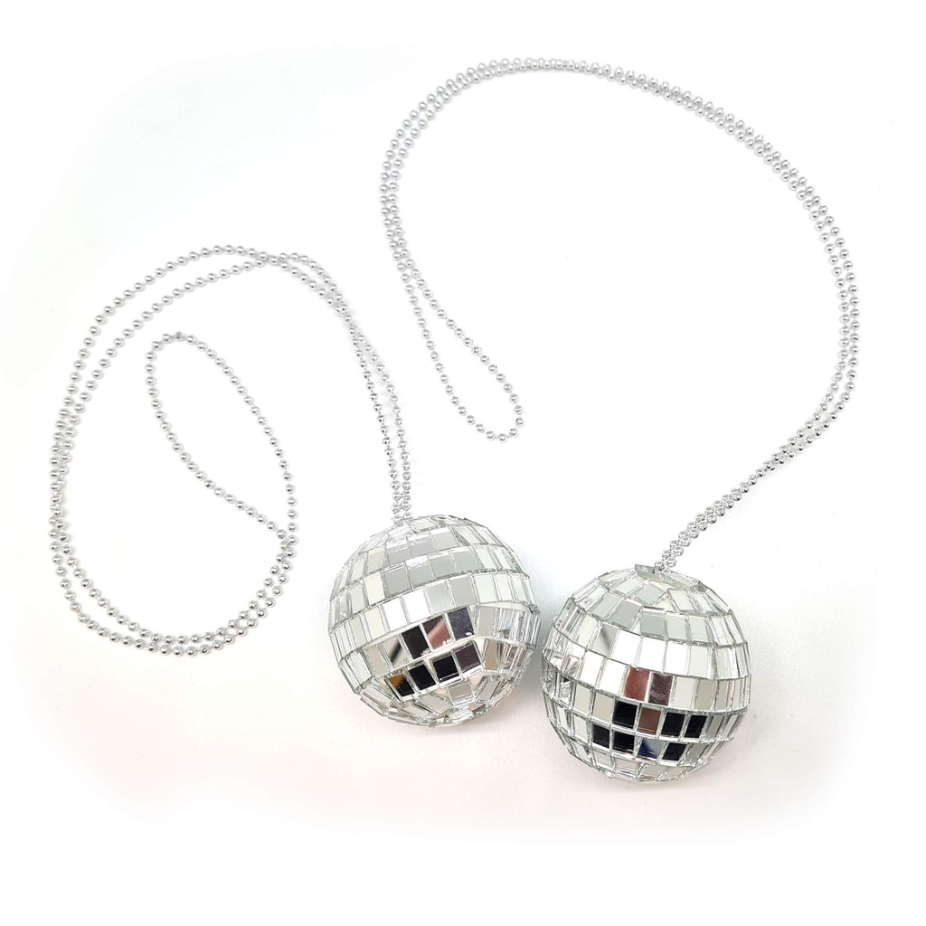 Collar Esfera Disco Cristal C/1