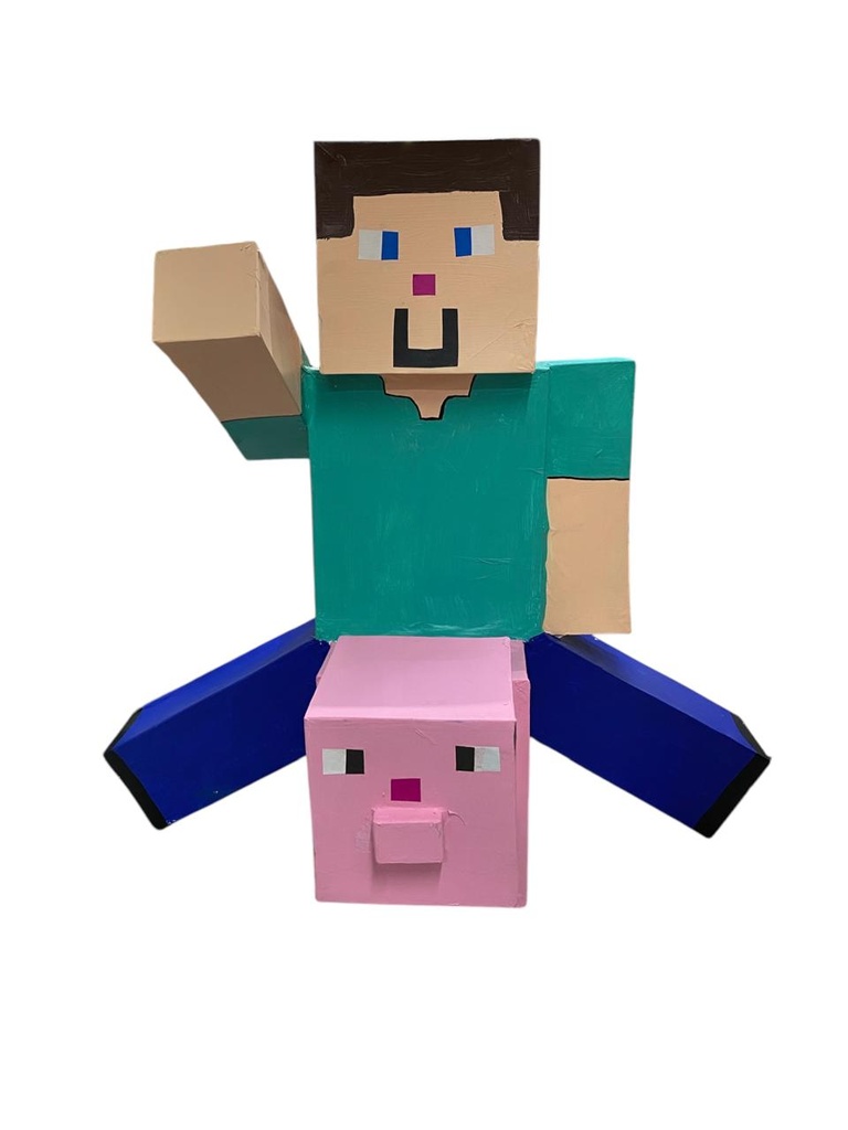 Piñata Figura G Gamers Con Puerco C/1