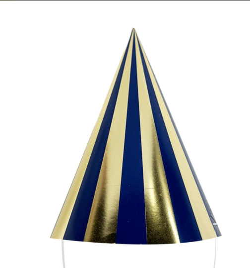 Gorritos De Papel Azul C/6