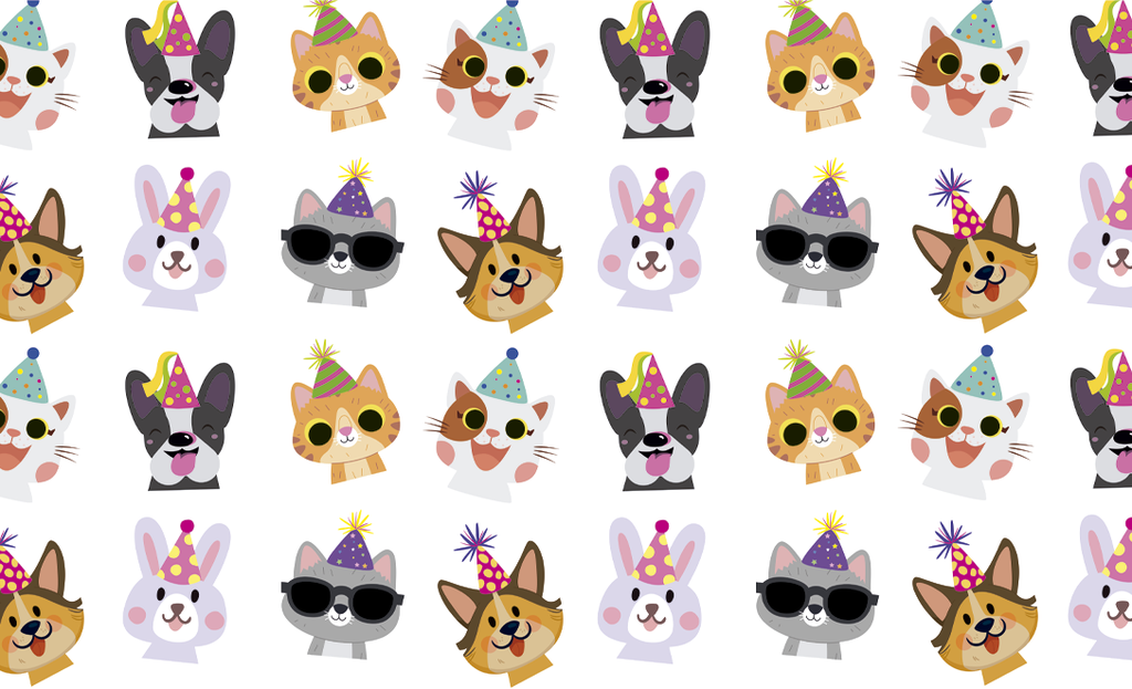 Papel Envoltura Birthday Pets C/1