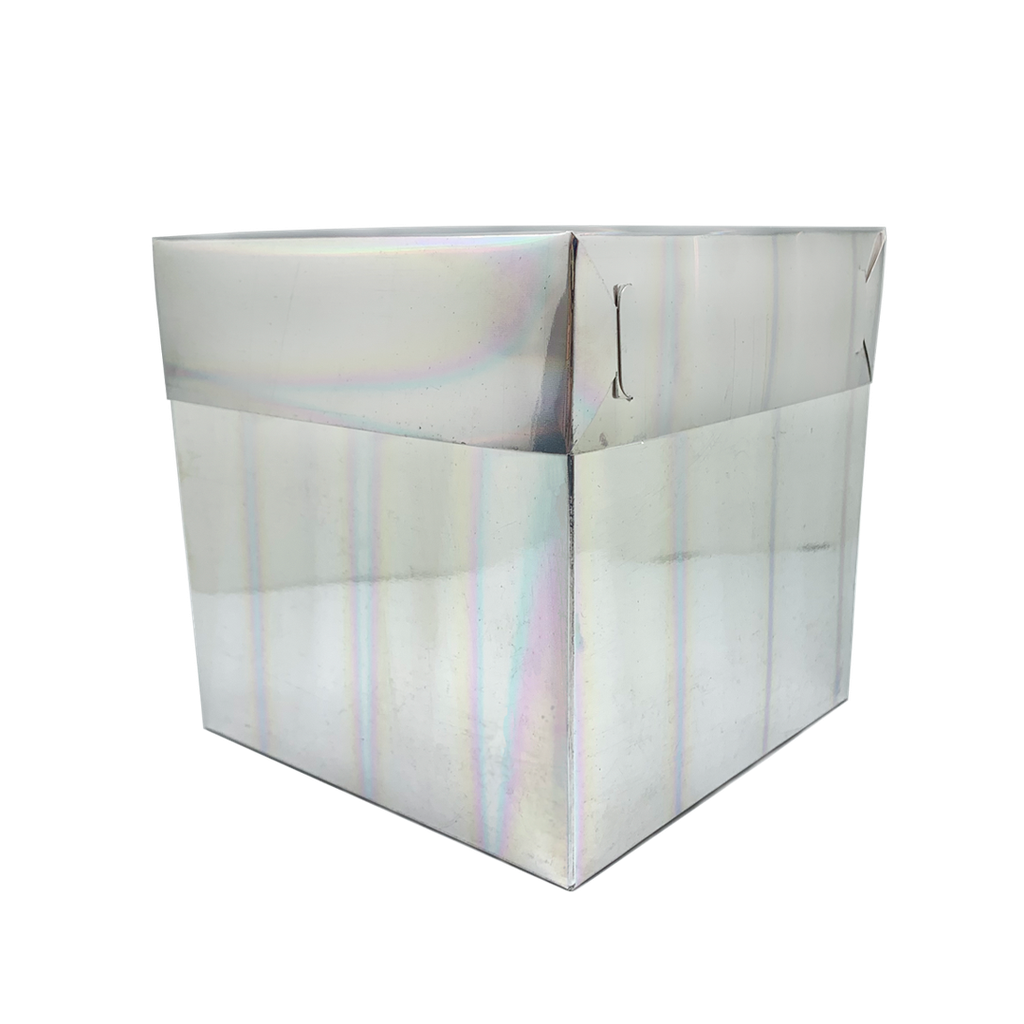 Caja Cubo Iridiscente Metalica 15X15 C/1