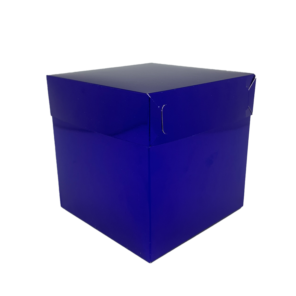 Caja Cubo Azul Metalica 15X15 C/1