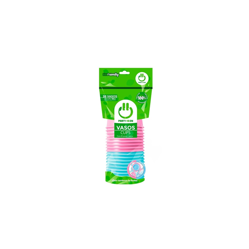 Vaso 12oz. Girl or Boy C/20