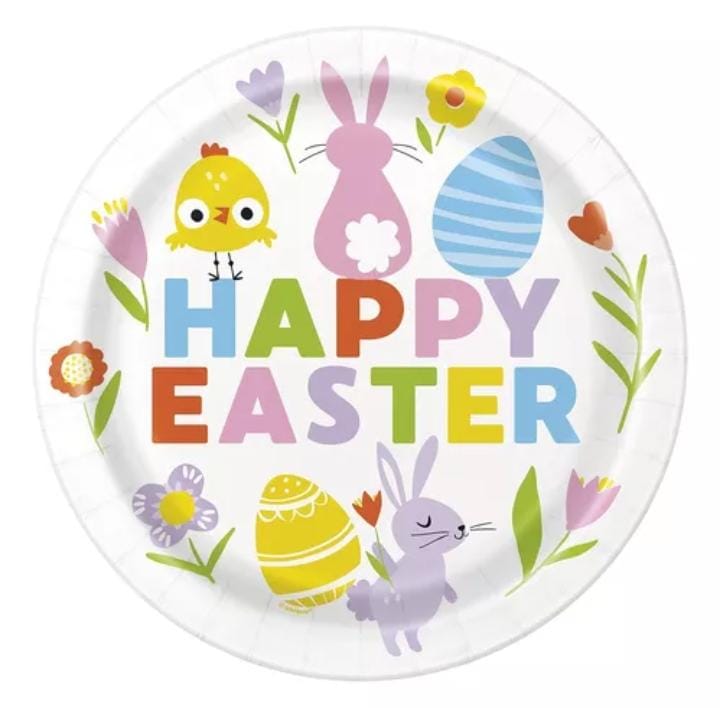 Plato 9" Happy Easter C/8
