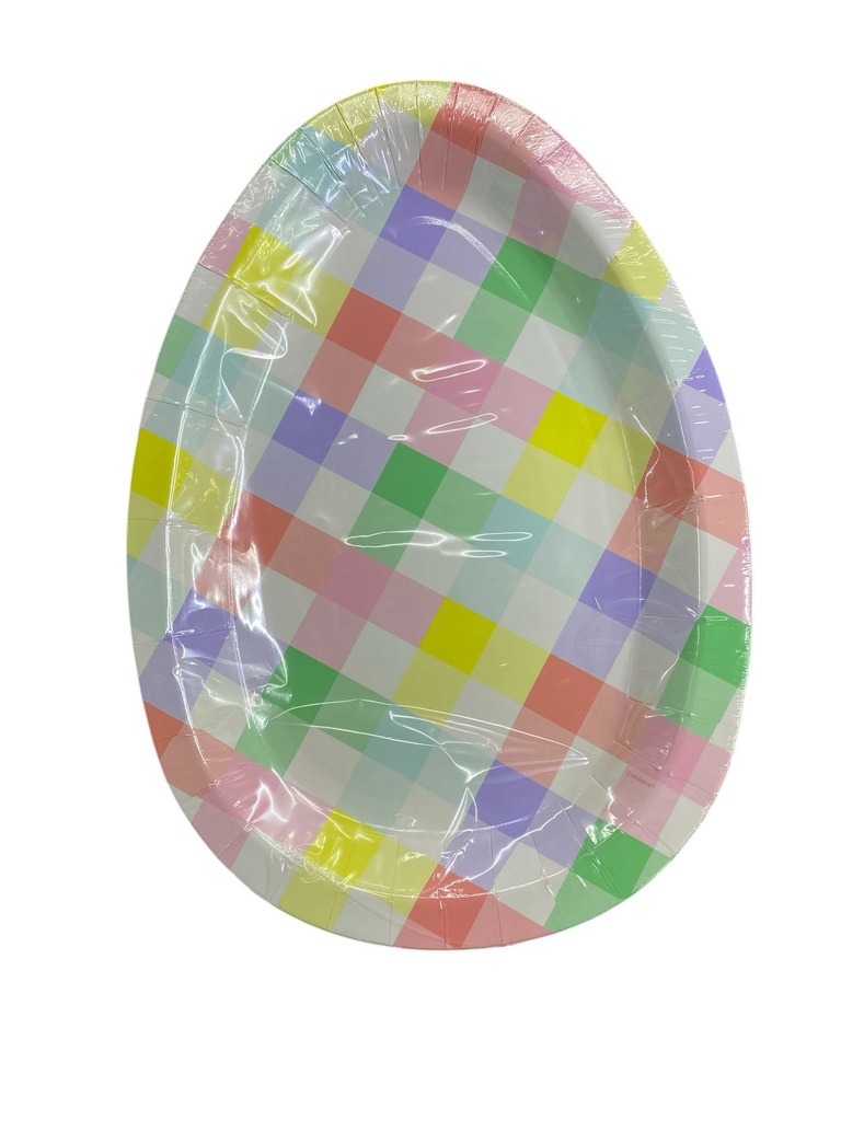 Plato Ovalado Huevo Pascua C/8