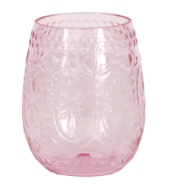 Vaso Plastico Rosa C/1