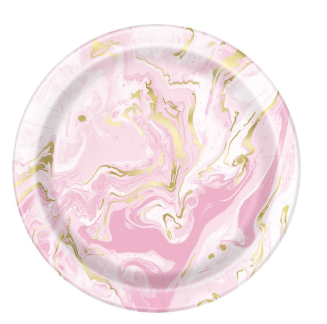 Plato 7" Pink Marble C/8