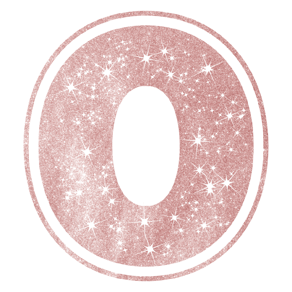 Figura de Plastico Numero 0 Rosa C/1