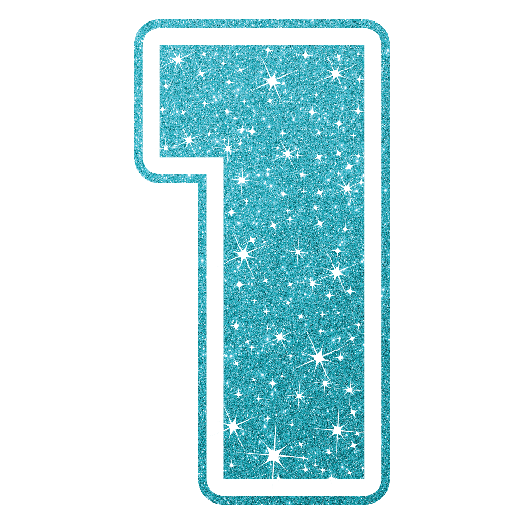 Figura de Plastico Numero 1 Azul C/1