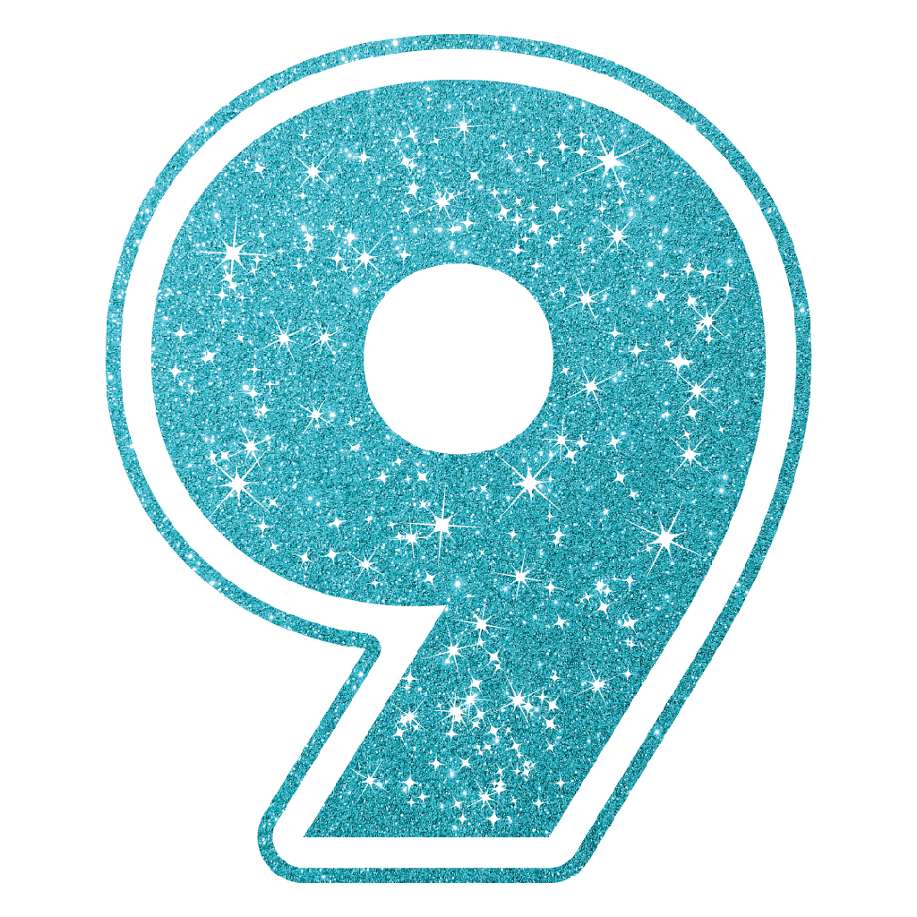 Figura de Plastico Ch Numero 9 Azul C/1