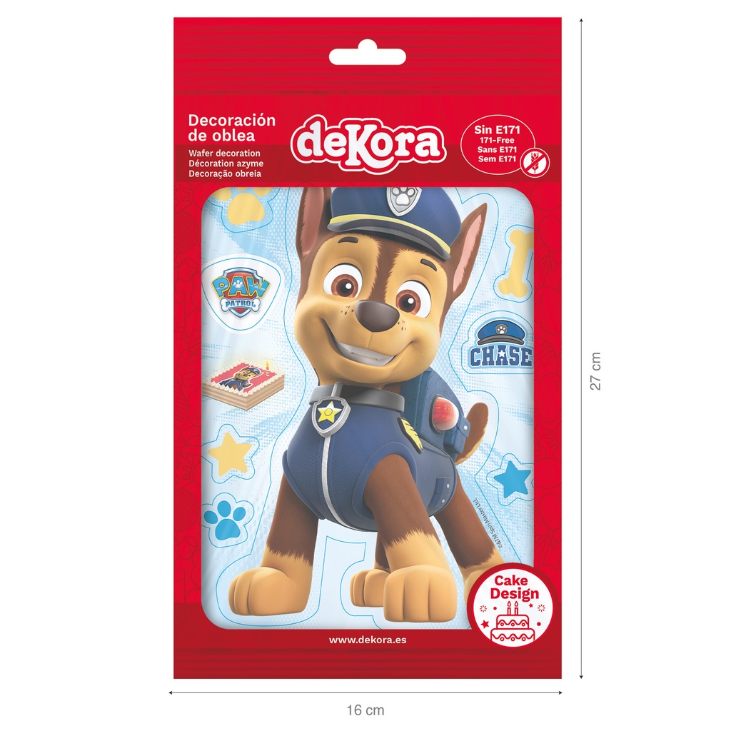 Disco Comestible Chase Paw Patrol  C/1