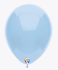 Bolsa De Globos 12" Azul Bebe Liso C/50