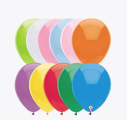 Bolsa De Globos 9" Surtido Liso C/50