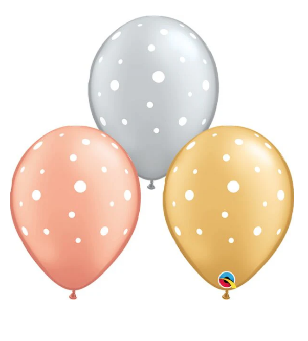 Globo 12" Puntos Grandes Y Pequeños C/1