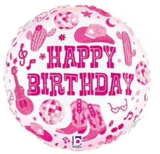 Globo 18" Disco Cow Girl Birthday C/1